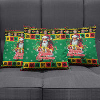 Jamaica Christmas Pillow Cover Reggae Santa with Dreadlocks Design - Wonder Print Shop