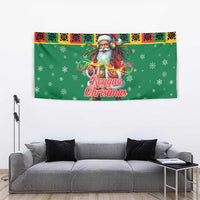 Jamaica Christmas Tapestry Reggae Santa with Dreadlocks Design - Wonder Print Shop