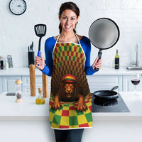 Jamaica Reggae Lion Apron Reggae Optical 3D Illusion - Wonder Print Shop