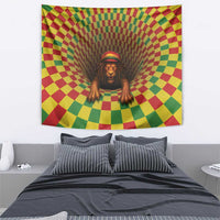 Jamaica Reggae Lion Tapestry Reggae Optical 3D Illusion - Wonder Print Shop