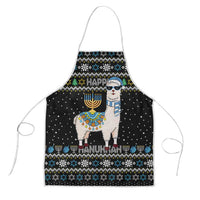 Happy Hanukkah Llama Apron Funny Menorah for Jewish Holiday - Wonder Print Shop