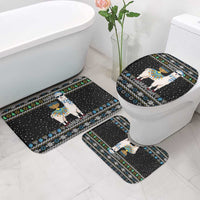 Happy Hanukkah Llama Bathroom Set Funny Menorah for Jewish Holiday - Wonder Print Shop