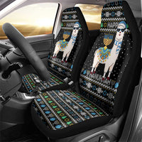 Happy Hanukkah Llama Car Seat Cover Funny Menorah for Jewish Holiday - Wonder Print Shop