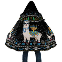 Happy Hanukkah Llama Cloak Funny Menorah for Jewish Holiday - Wonder Print Shop