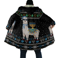 Happy Hanukkah Llama Cloak Funny Menorah for Jewish Holiday - Wonder Print Shop