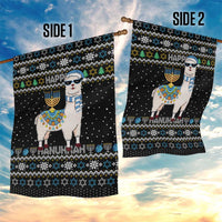 Happy Hanukkah Llama Garden Flag Funny Menorah for Jewish Holiday - Wonder Print Shop