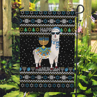 Happy Hanukkah Llama Garden Flag Funny Menorah for Jewish Holiday - Wonder Print Shop