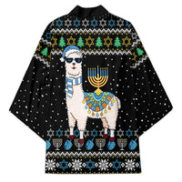 Happy Hanukkah Llama Kimono Funny Menorah for Jewish Holiday - Wonder Print Shop