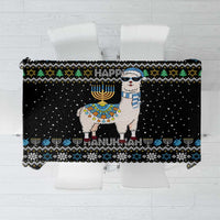 Happy Hanukkah Llama Tablecloth Funny Menorah for Jewish Holiday - Wonder Print Shop