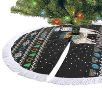Happy Hanukkah Llama Tree Skirt Funny Menorah for Jewish Holiday - Wonder Print Shop