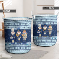 Chrismukkah Nutcracker Laundry Basket Funny Hanukkah Xmas Style - Wonder Print Shop