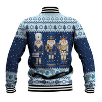 Chrismukkah Nutcracker Baseball Jacket Funny Hanukkah Xmas Style - Wonder Print Shop