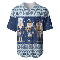 Chrismukkah Nutcracker Baseball Jersey Funny Hanukkah Xmas Style - Wonder Print Shop