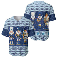 Chrismukkah Nutcracker Baseball Jersey Funny Hanukkah Xmas Style - Wonder Print Shop