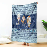 Chrismukkah Nutcracker Blanket Funny Hanukkah Xmas Style - Wonder Print Shop