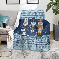 Chrismukkah Nutcracker Blanket Funny Hanukkah Xmas Style - Wonder Print Shop