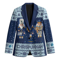 Chrismukkah Nutcracker Blazer Funny Hanukkah Xmas Style - Wonder Print Shop