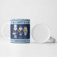 Chrismukkah Nutcracker Ceramic Mug Funny Hanukkah Xmas Style - Wonder Print Shop