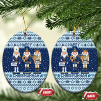 Chrismukkah Nutcracker Ceramic Ornament Funny Hanukkah Xmas Style - Wonder Print Shop
