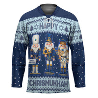 Chrismukkah Nutcracker Hockey Jersey Funny Hanukkah Xmas Style - Wonder Print Shop
