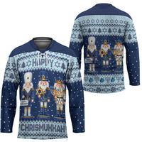 Chrismukkah Nutcracker Hockey Jersey Funny Hanukkah Xmas Style - Wonder Print Shop