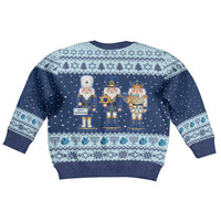 Chrismukkah Nutcracker Kid Ugly Christmas Sweater Funny Hanukkah Xmas Style - Wonder Print Shop