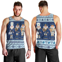 Chrismukkah Nutcracker Men Tank Top Funny Hanukkah Xmas Style - Wonder Print Shop