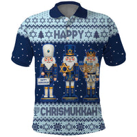 Chrismukkah Nutcracker Polo Shirt Funny Hanukkah Xmas Style - Wonder Print Shop