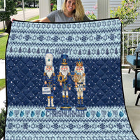 Chrismukkah Nutcracker Quilt Funny Hanukkah Xmas Style - Wonder Print Shop