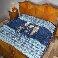 Chrismukkah Nutcracker Quilt Funny Hanukkah Xmas Style - Wonder Print Shop