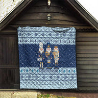 Chrismukkah Nutcracker Quilt Funny Hanukkah Xmas Style - Wonder Print Shop