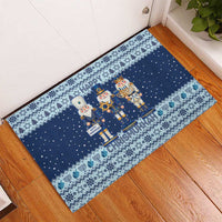 Chrismukkah Nutcracker Rubber Doormat Funny Hanukkah Xmas Style - Wonder Print Shop