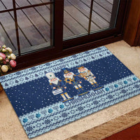 Chrismukkah Nutcracker Rubber Doormat Funny Hanukkah Xmas Style - Wonder Print Shop