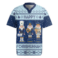 Chrismukkah Nutcracker Rugby Jersey Funny Hanukkah Xmas Style - Wonder Print Shop