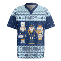 Chrismukkah Nutcracker Rugby Jersey Funny Hanukkah Xmas Style - Wonder Print Shop