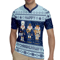 Chrismukkah Nutcracker Rugby Jersey Funny Hanukkah Xmas Style - Wonder Print Shop