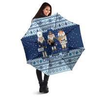 Chrismukkah Nutcracker Umbrella Funny Hanukkah Xmas Style - Wonder Print Shop