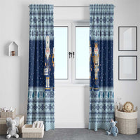 Chrismukkah Nutcracker Window Curtain Funny Hanukkah Xmas Style - Wonder Print Shop