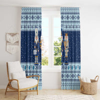 Chrismukkah Nutcracker Window Curtain Funny Hanukkah Xmas Style - Wonder Print Shop