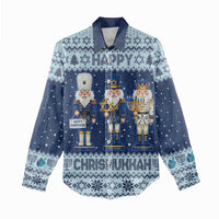 Chrismukkah Nutcracker Women Casual Shirt Funny Hanukkah Xmas Style - Wonder Print Shop