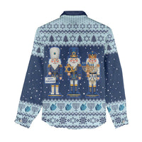 Chrismukkah Nutcracker Women Casual Shirt Funny Hanukkah Xmas Style - Wonder Print Shop