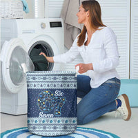Funny Hanukkah Six Seven Laundry Basket Gen Alpha Meme Vibes - Wonder Print Shop