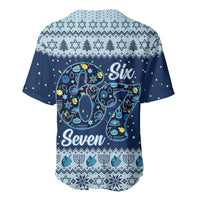Funny Hanukkah Six Seven Baseball Jersey Gen Alpha Meme Vibes - Wonder Print Shop
