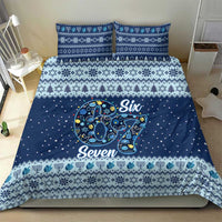 Funny Hanukkah Six Seven Bedding Set Gen Alpha Meme Vibes - Wonder Print Shop