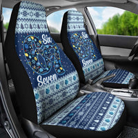 Funny Hanukkah Six Seven Car Seat Cover Gen Alpha Meme Vibes - Wonder Print Shop