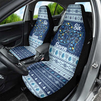Funny Hanukkah Six Seven Car Seat Cover Gen Alpha Meme Vibes - Wonder Print Shop
