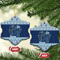Funny Hanukkah Six Seven Ceramic Ornament Gen Alpha Meme Vibes - Wonder Print Shop