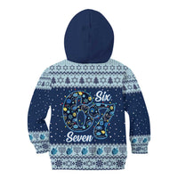 Funny Hanukkah Six Seven Kid Hoodie Gen Alpha Meme Vibes - Wonder Print Shop
