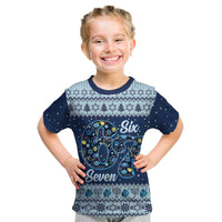 Funny Hanukkah Six Seven Kid T Shirt Gen Alpha Meme Vibes - Wonder Print Shop