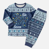 Funny Hanukkah Six Seven Christmas Pajama Set Gen Alpha Meme Vibes - Wonder Print Shop